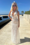 Trish White Lace Maxi Dress